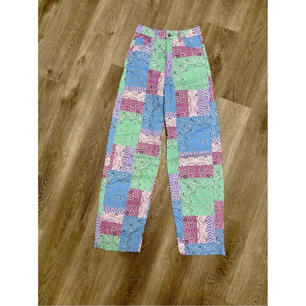 Divided Paisley Colorblock Pastel Pant M5